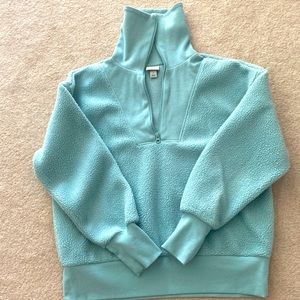 Soft and fuzzy 3/4 zip